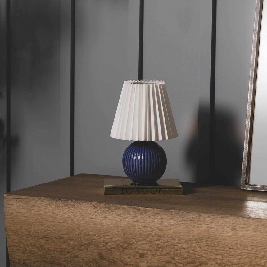 Shahrekord Blue Ceramic Table Lamp