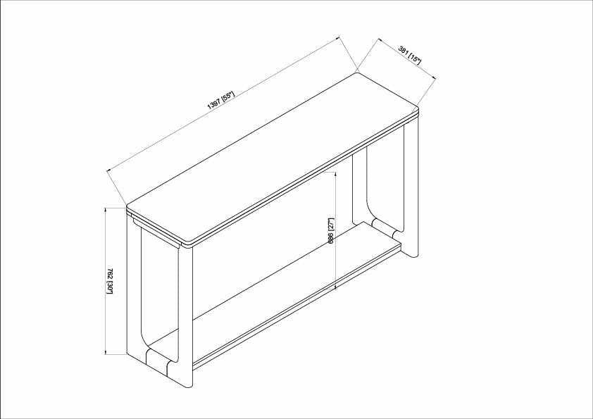 Stadtroda Black Console Table