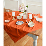 Cotton Linen Hemstitch Table Throw