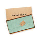 Cotton Linen Hemstitch Table Throw