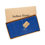 Cotton Linen Hemstitch Table Throw