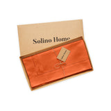 Cotton Linen Hemstitch Table Throw