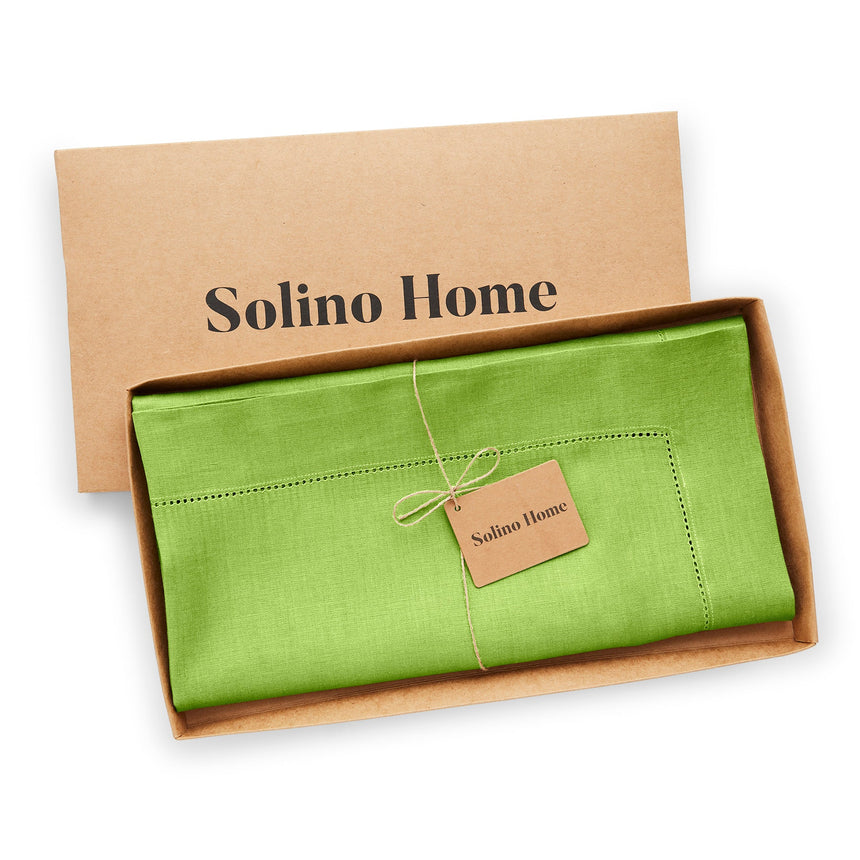 Classic Hemstitch Table Throw