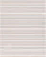 Close-up of the Shawville Area Rug, featuring a striped pattern in brown, gray, tan, and white. Design-Rectangle-810