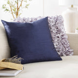 Shelton Navy Square Solid Accent Pillow - Clearance