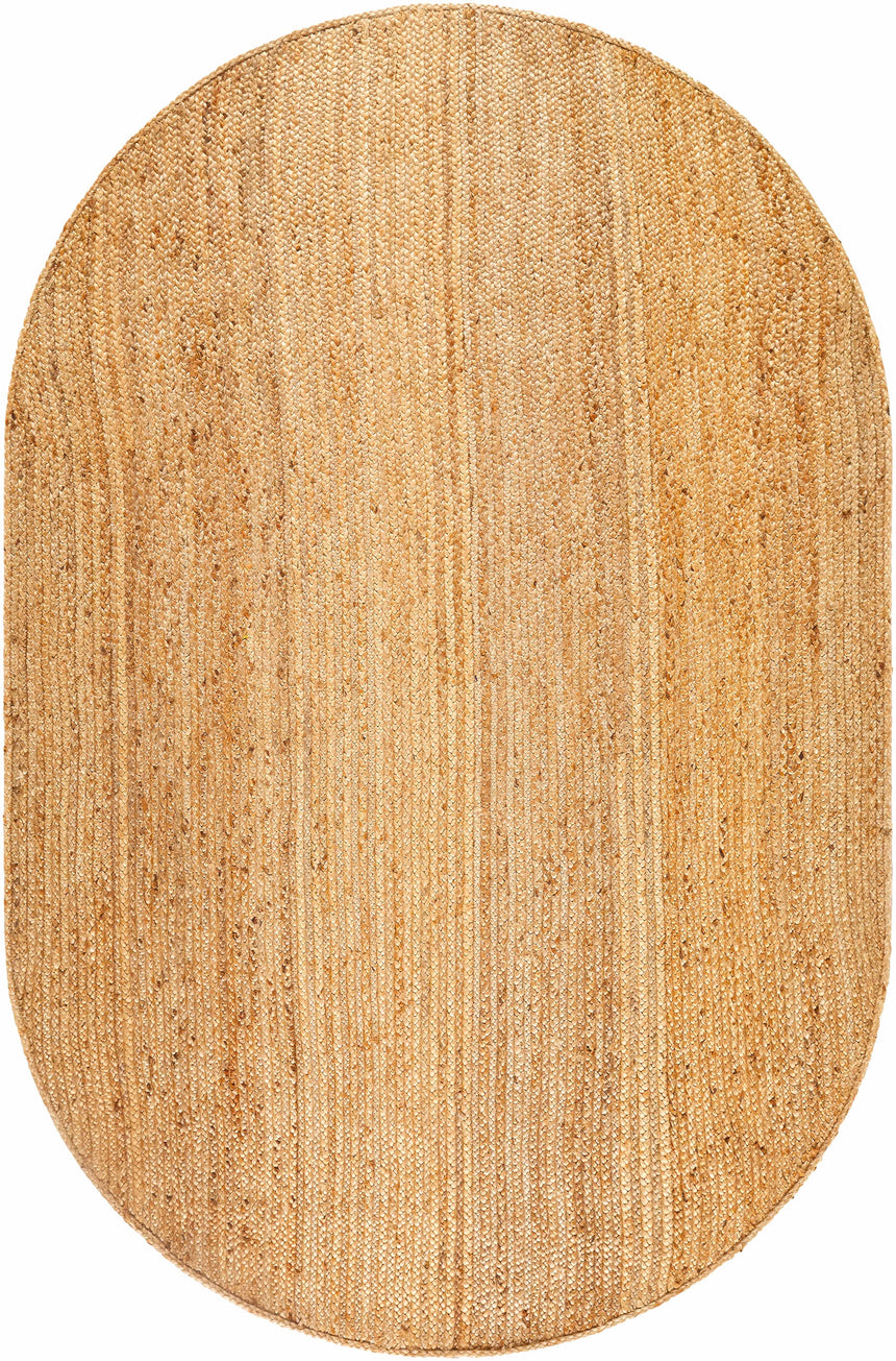 Made to Order Custom Size Tan Shippagan Jute Braided Area Rug