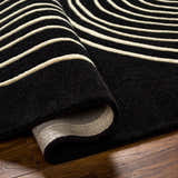 Made to Order Custom Size Fuat Black Area Rug