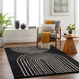 Made to Order Custom Size Fuat Black Area Rug