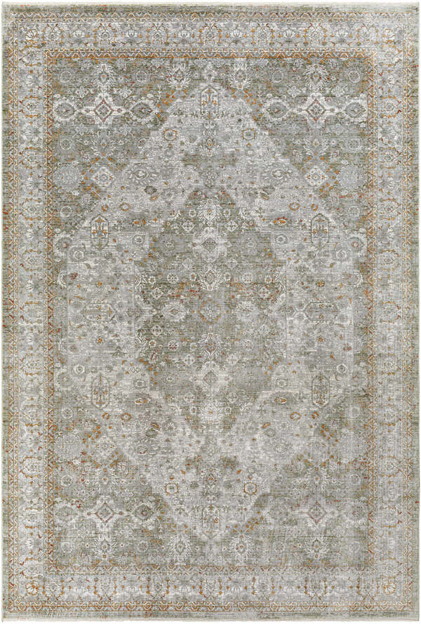 Sample Honon Olive Medallion Area Rug