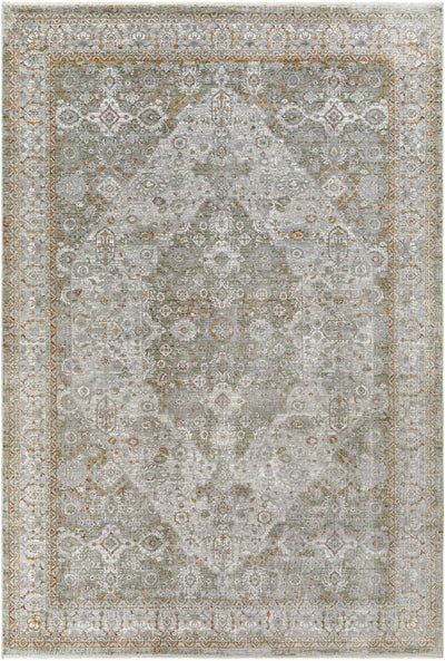 Sample Honon Olive Medallion Area Rug