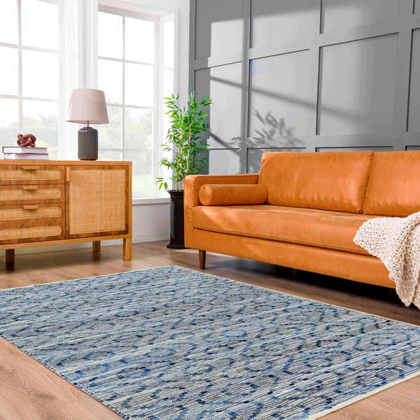Sample Gurit Blue & Brown Area Rug - Clearance