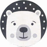 Kids Bear Animal Print Nursery Area Rug - Clearance