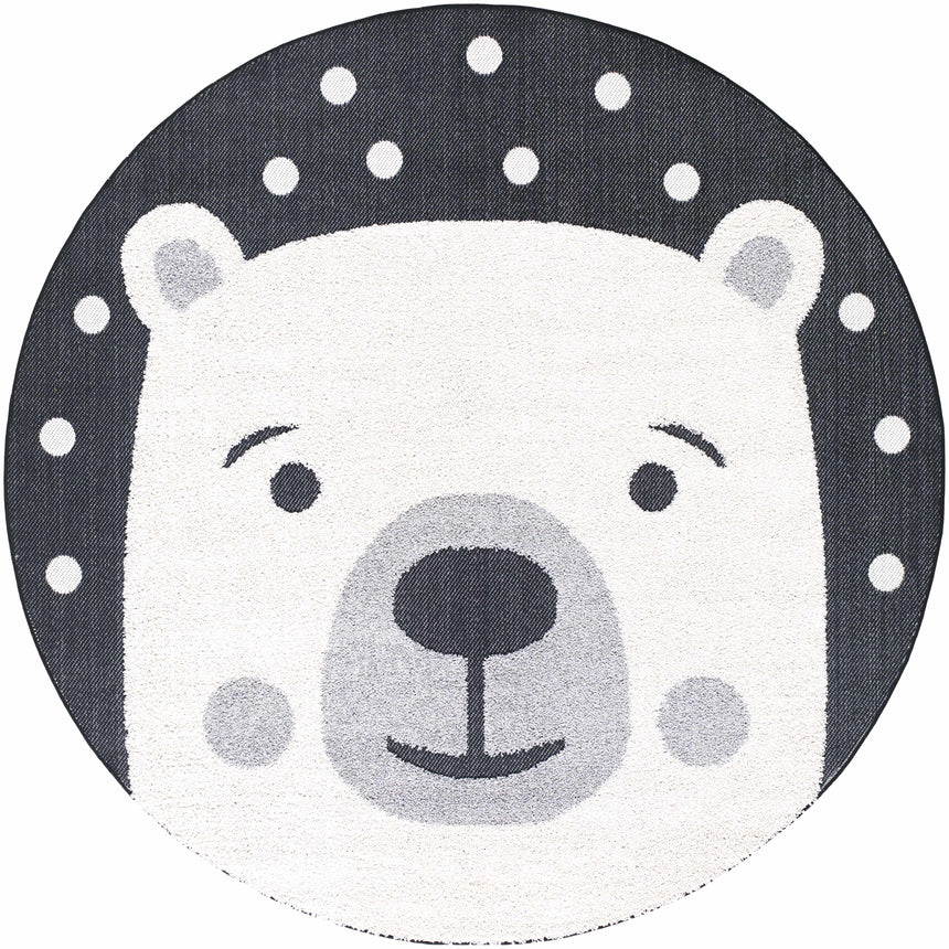Kids Bear Animal Print Nursery Area Rug - Clearance