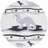 Kids Dinosaur Animal Print Nursery Area Rug - Clearance