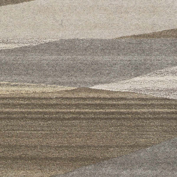 Sample Forum Taupe Modern Wool Rug