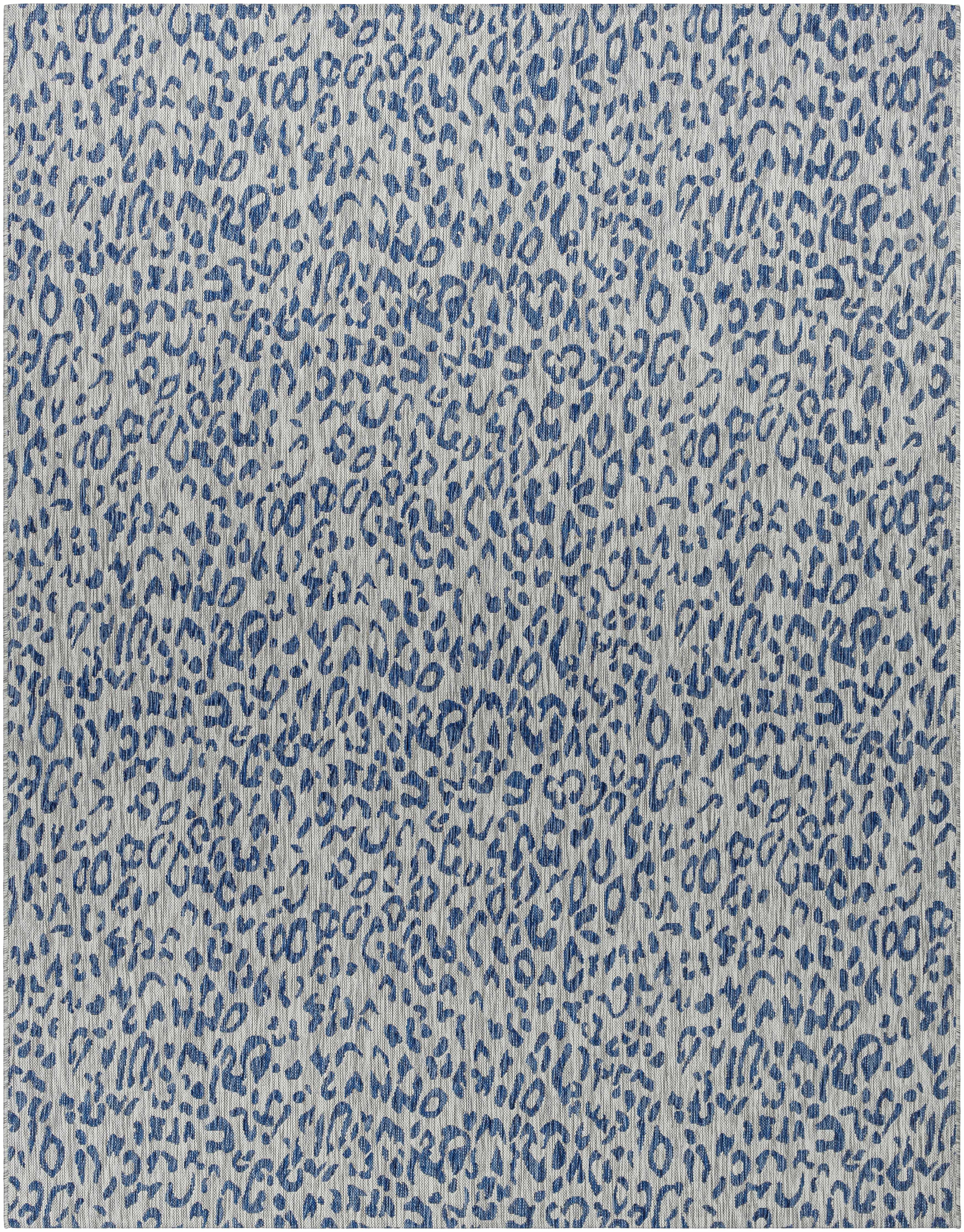 Skipsea Blue Leopard Performance Outdoor Rug – Boutique Rugs