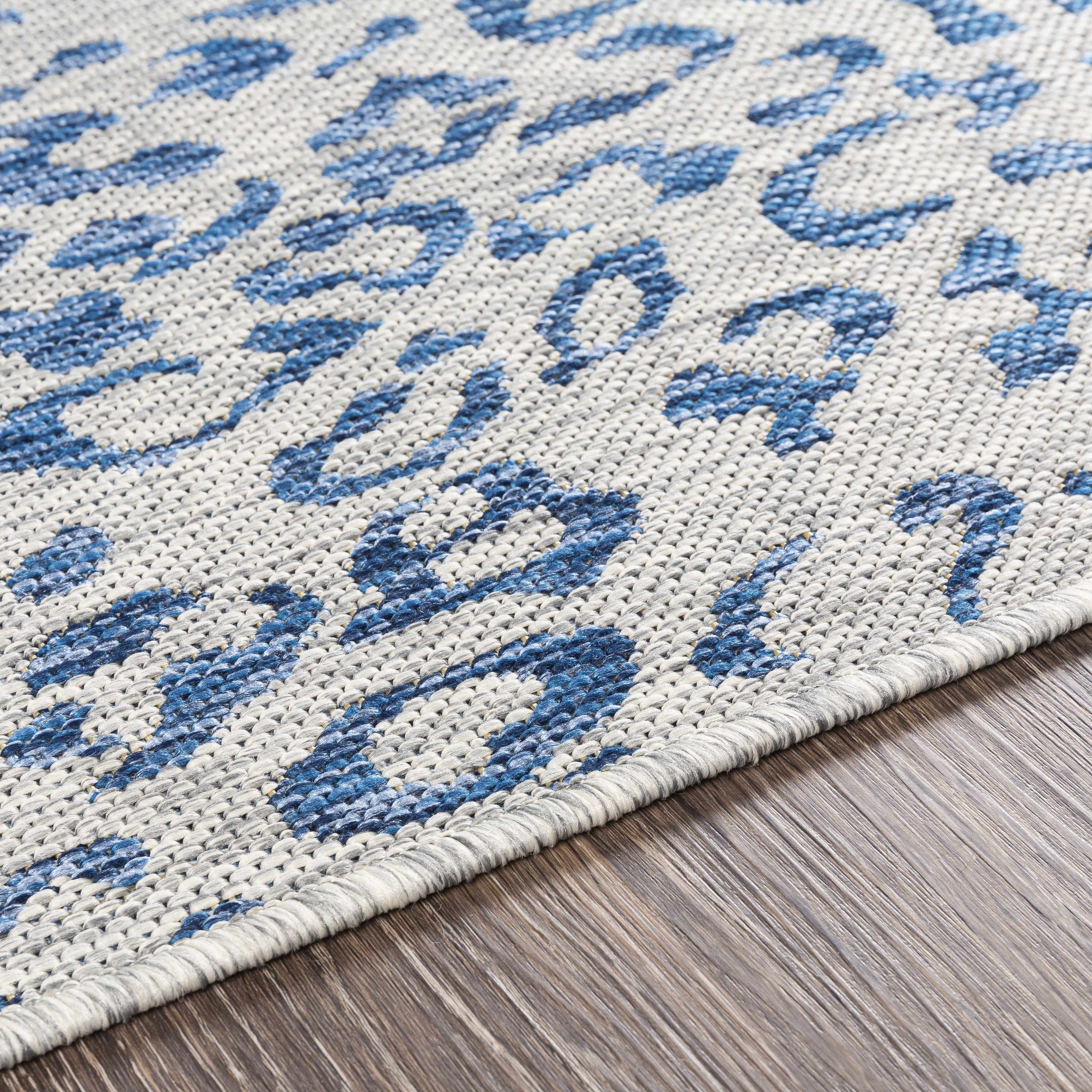 Skipsea Blue Leopard Performance Outdoor Rug – Boutique Rugs