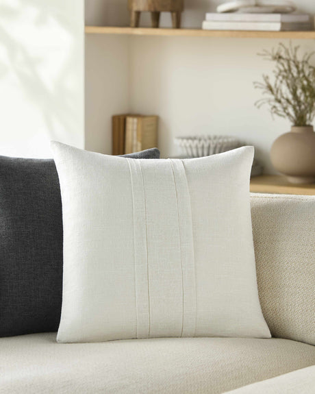 Stash Silver Cotton Throw Pillow