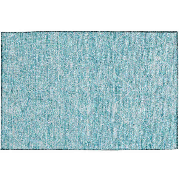 Dalyn Luxury Solace SL12 Sky rug, a close-up showing a sky blue wash with a subtle diamond pattern.