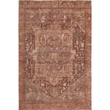 Dalyn Luxury Solace SL14 Burgundy rug with traditional beige, merlot, and burgundy pattern. Machine-made, washable polyester.