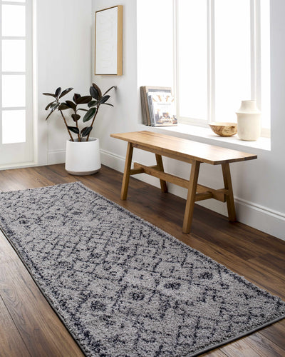 Elyes Gray Washable Area Rug