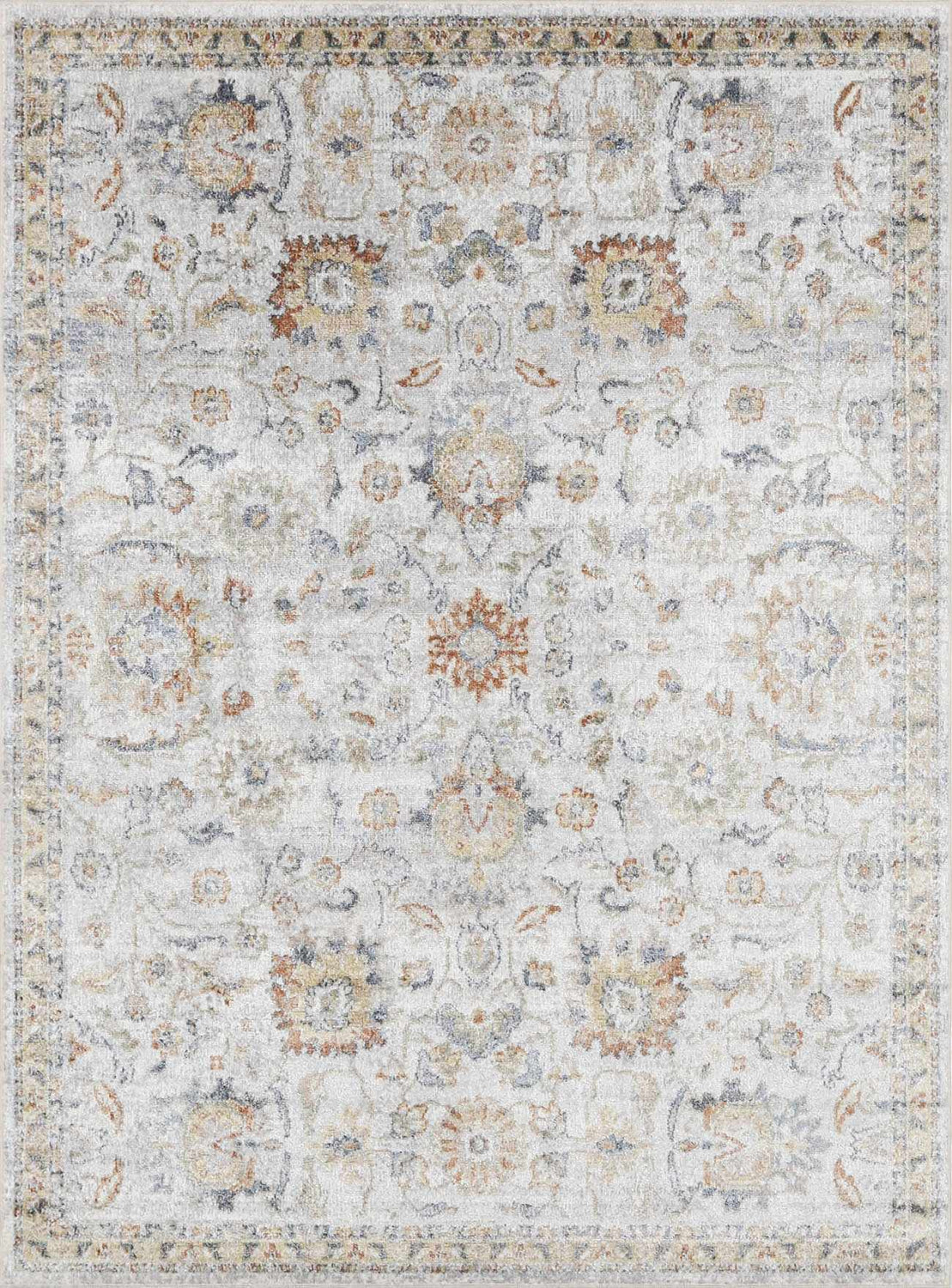 Dion Washable Floral Rug