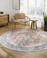 Ezri Rust Washable Area Rug