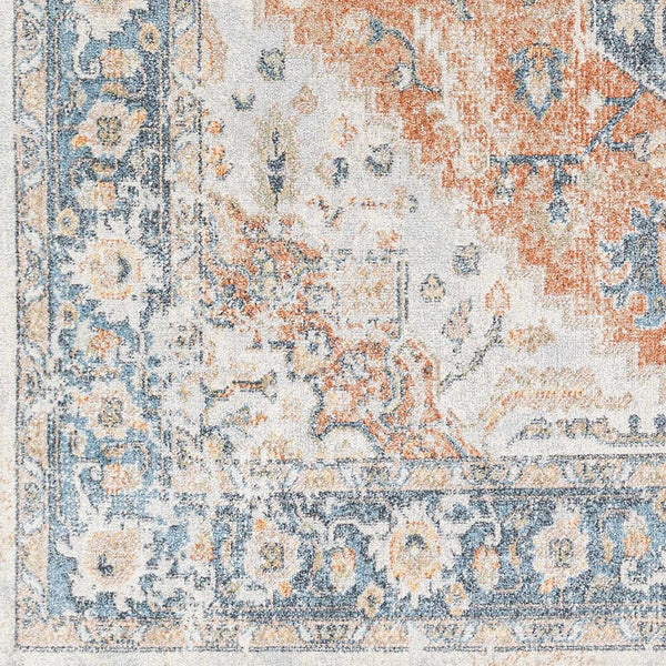 Sample Ezri Rust Washable Area Rug
