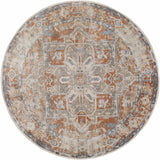 Rust Hera Washable Area Rug - Clearance