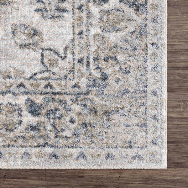 Sample Rudo Blue Washable Area Rug