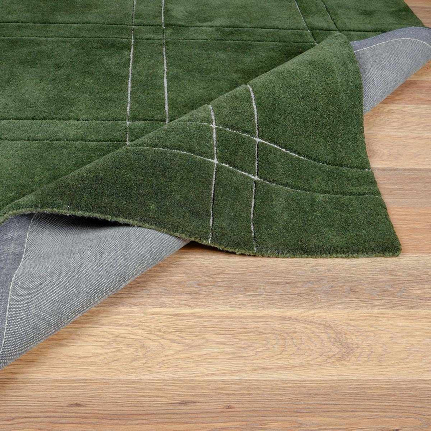 Made to Order Custom Size Sixto Green Area Rug