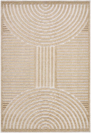 Deron Beige Washable Area Rug