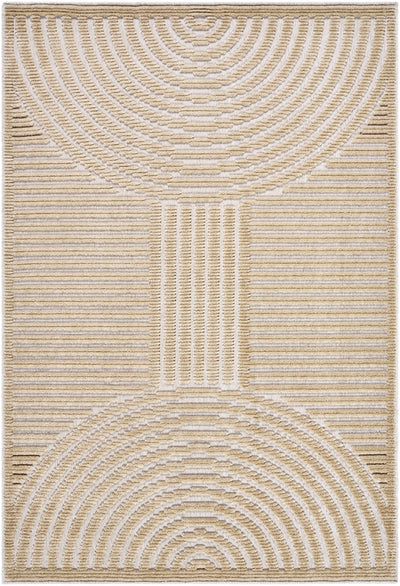 Deron Beige Washable Area Rug