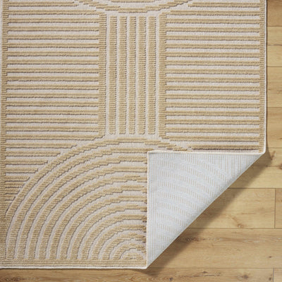 Deron Beige Washable Area Rug