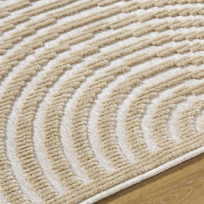 Deron Beige Washable Area Rug