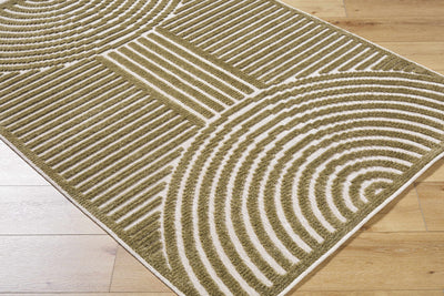 Deron Khaki Washable Area Rug