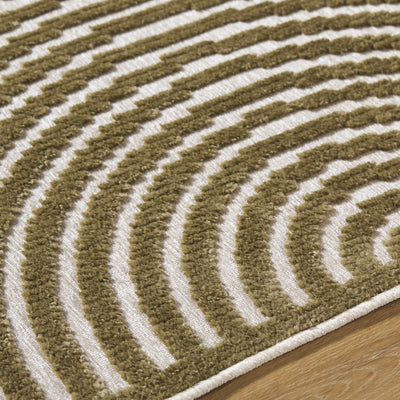 Deron Khaki Washable Area Rug