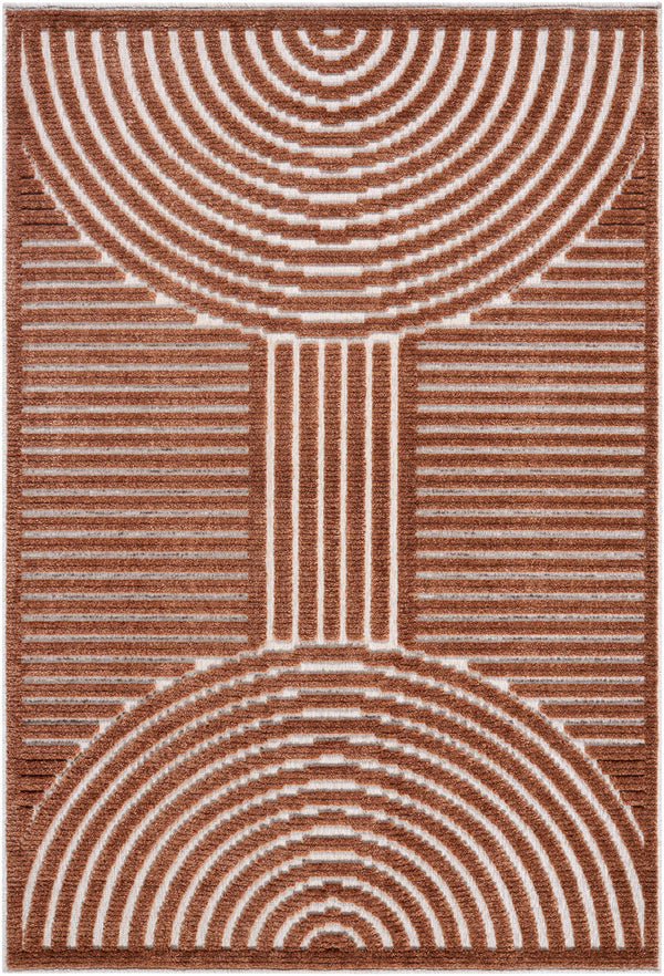 Deron Brown Washable Area Rug