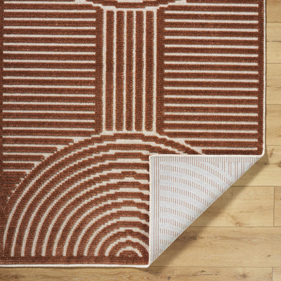 Deron Brown Washable Area Rug