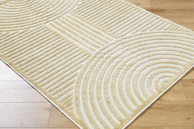 Deron Mustard Washable Area Rug