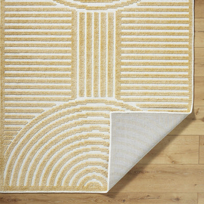 Deron Mustard Washable Area Rug