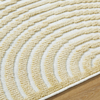 Deron Mustard Washable Area Rug