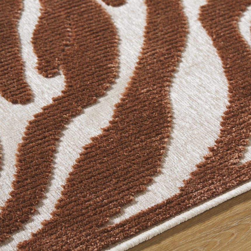 Keto Brown Washable Area Rug