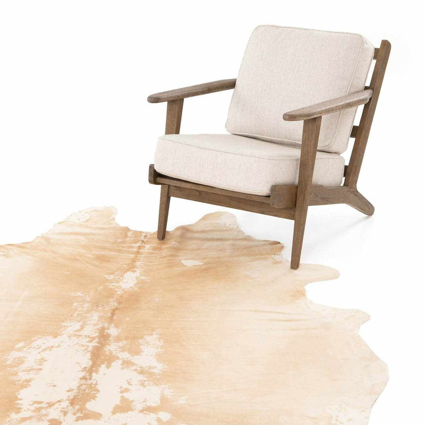 Four Hands Harland Modern Cowhide Rug - Natural Brown