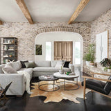 Four Hands Harland Modern Cowhide Rug - Natural Brown