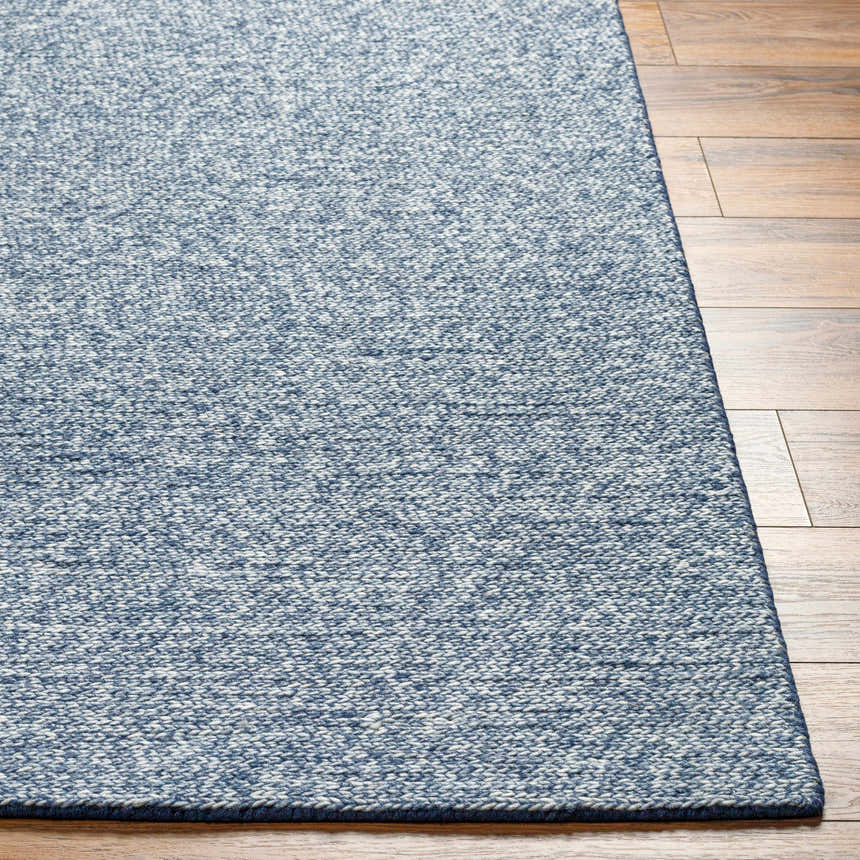 Made to Order Custom Size Alyra Blue Solid Area Rug