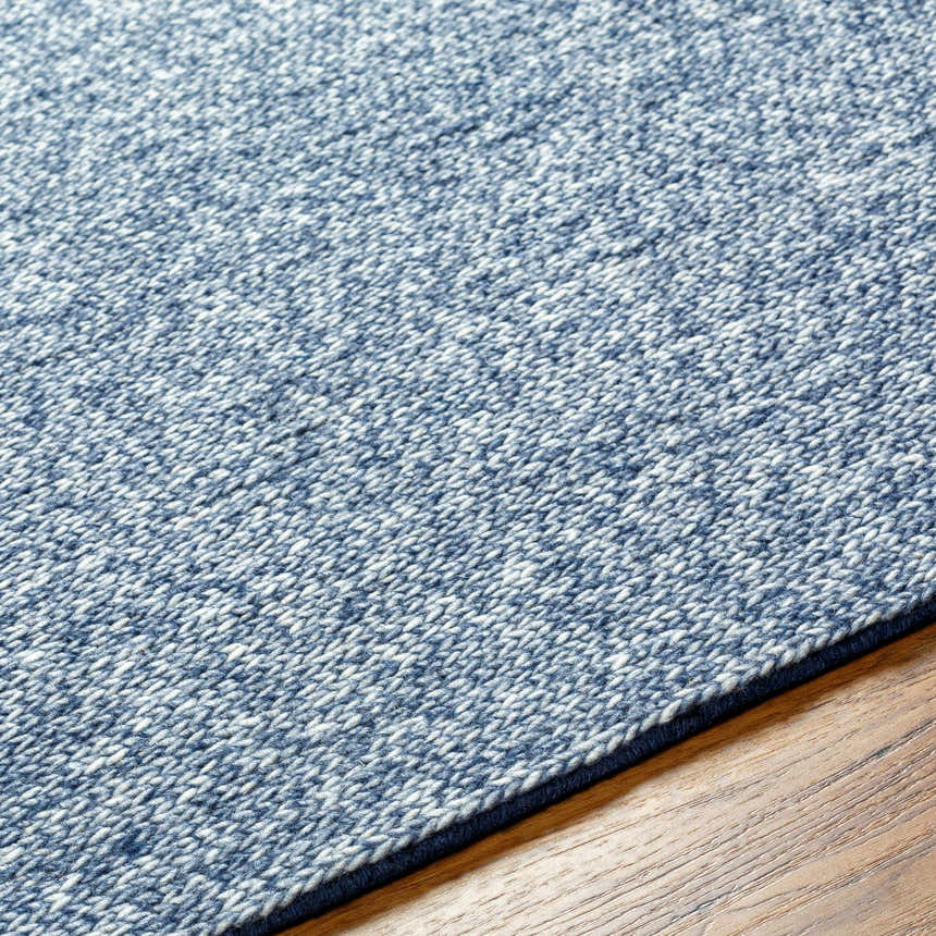 Made to Order Custom Size Alyra Blue Solid Area Rug