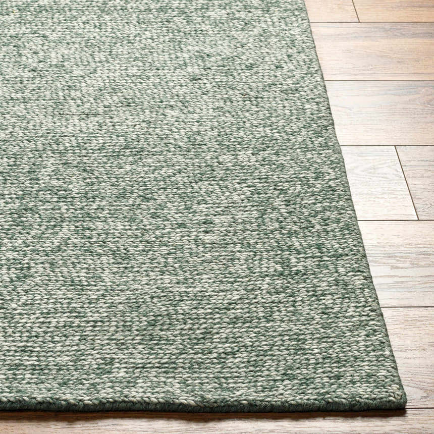 Made to Order Custom Size Alyra Green Solid Area Rug