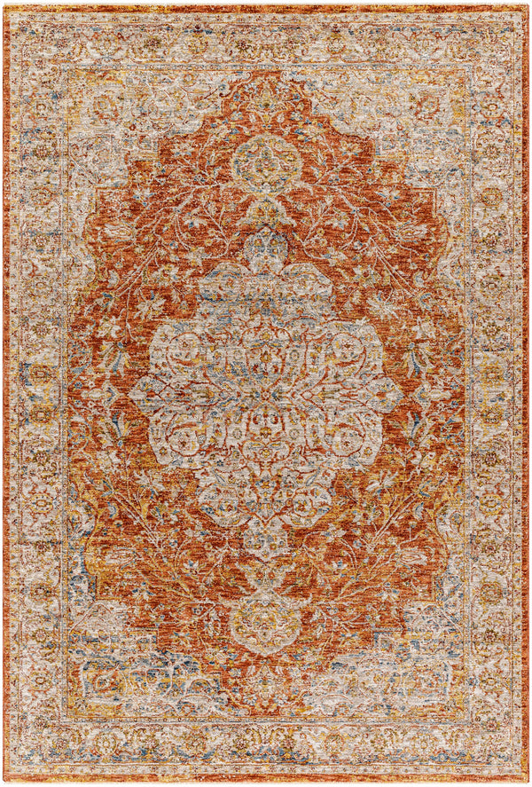 Sample Aman Rust Area Rug