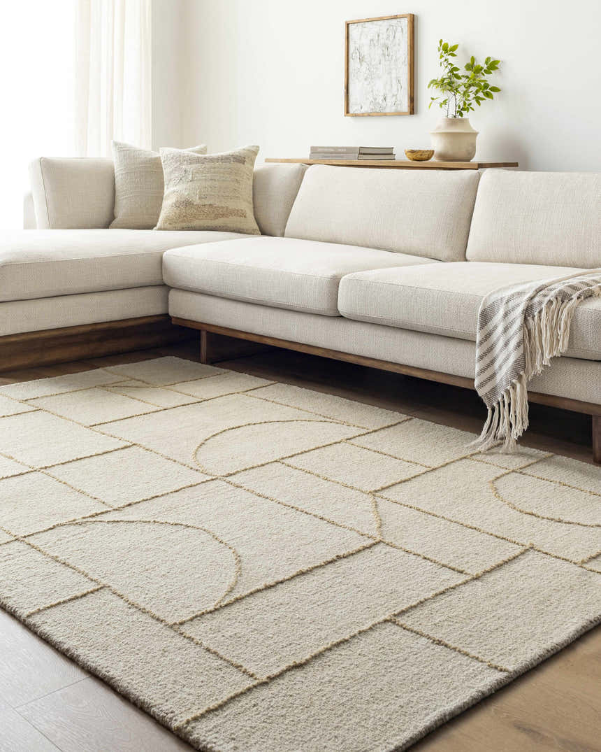 Made to Order Custom Size Sanaz Ivory Area Rug